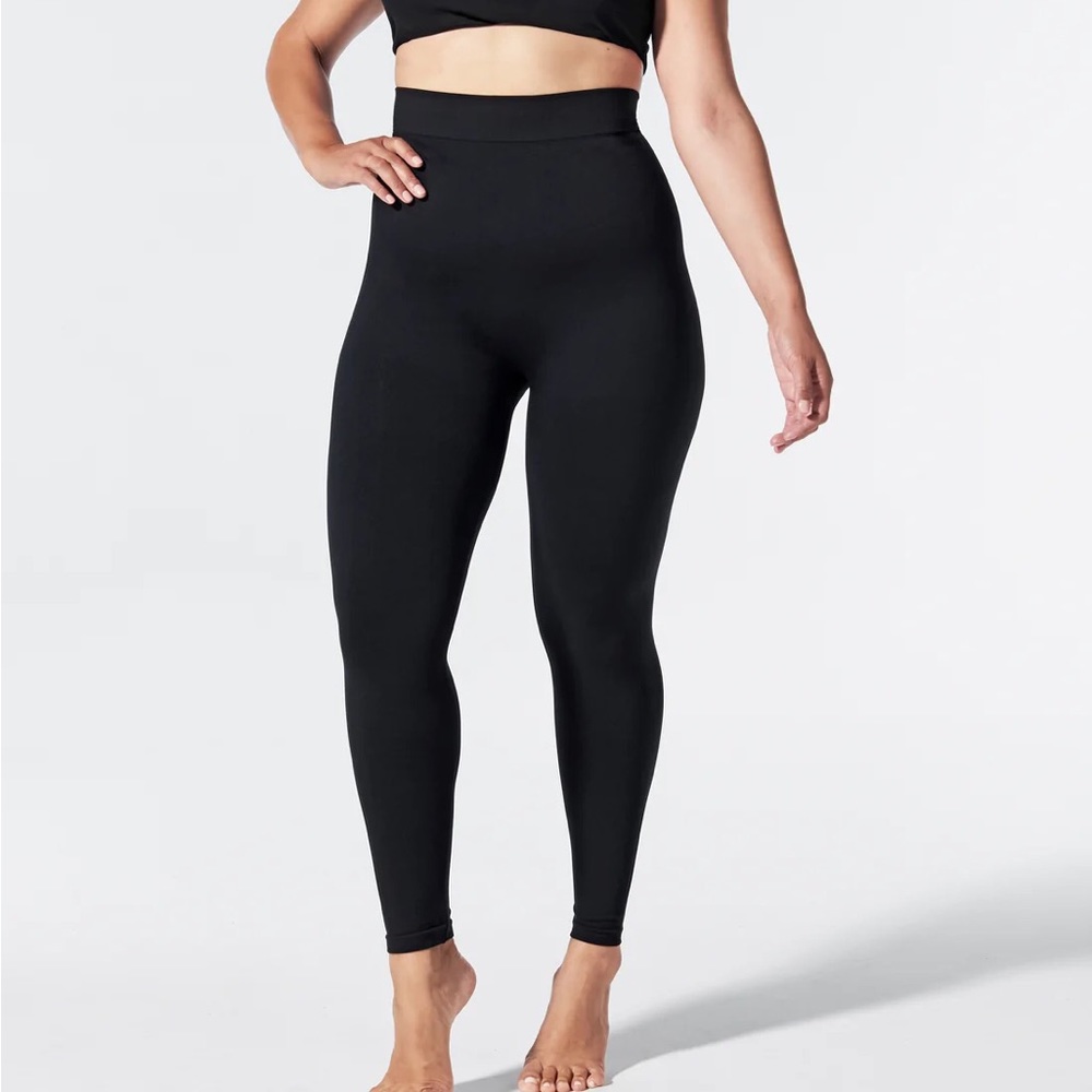 BLANQI Black Highwaist Postpartum+Nursing Support Leggings Size Medium